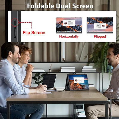 14Inch 1080p Portable Monitor Dual Screen Extender HDMI USB C For Laptop Windows Mac